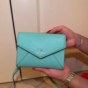 Kate spade mint blue mini envelope crossbody